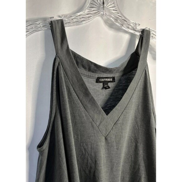 S Express Gray Woman Blouse Cold Shoulder V-Neck Polyester/cotton/rayon - Picture 3 of 7